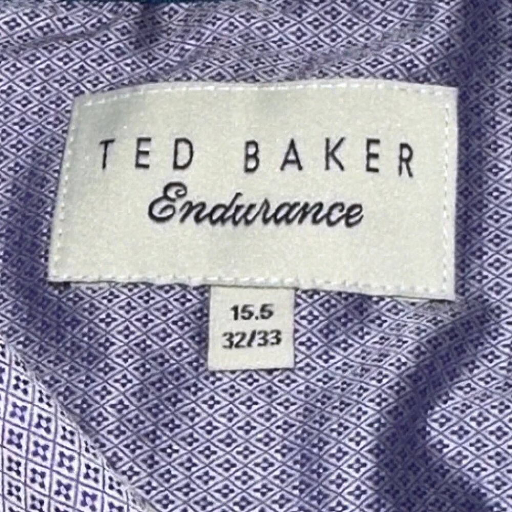 Ted Baker Endurance Long Sleeve Button Up Dress Shirt Flip Cuff Size 15.5 32/33 - Picture 7 of 9